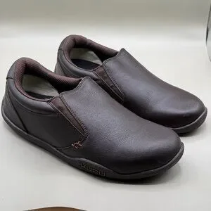 Kuru Kivi Shoes Men Wide Black Leather Anti Slip On Loafers Work Shoes